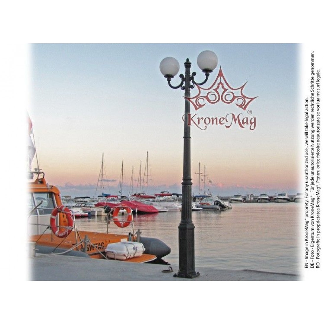 Nostalgische Kandelaber Gartenleuchte aus Gusseisen 315-2 :: KroneMag