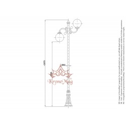 Parklaternen Kandelaber Mastleuchten BL132-2C
