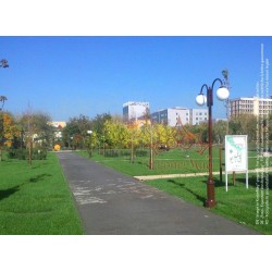 Parklaternen Kandelaber Mastleuchten Gusseisen-Metall UNIO-2C-T1