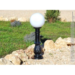 Gusseisen Pollerleuchten für Außen, Wegeleuchten, Standleuchten SI-951 KUGEL 200