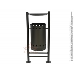 Abfallbehälter für Außen URBAN 4.C mit Schutzdach