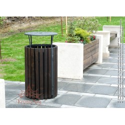 Abfallbehälter mit Ascher URBAN 10.ALBA.CS