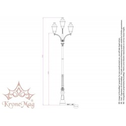 Historische Kandelaber Mastleuchten 1H1-N2 Historische Kandelaber Mastleuchten 1H1-N2