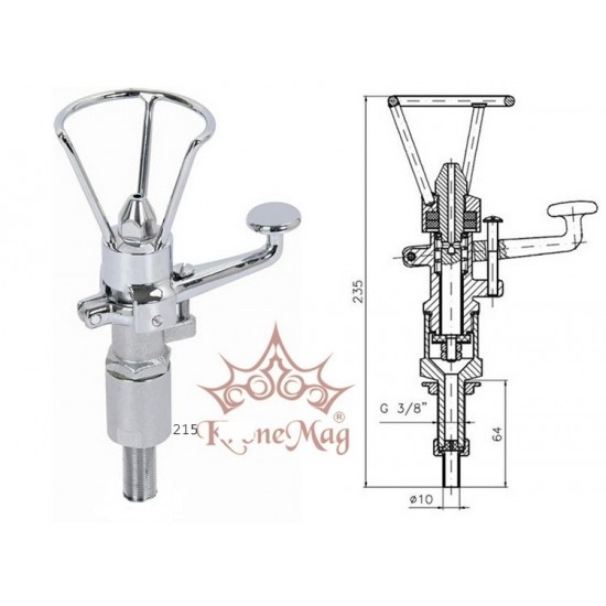 KLAPPE Messinghahn 3/8" für den Trinkbrunnen KLAPPE Messinghahn 3/8" für den Trinkbrunnen