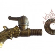 Messinghahn 1/2" MILANO für den Gartenbrunnen 
