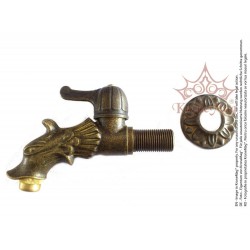 Messinghahn 1/2" MILANO für den Gartenbrunnen 