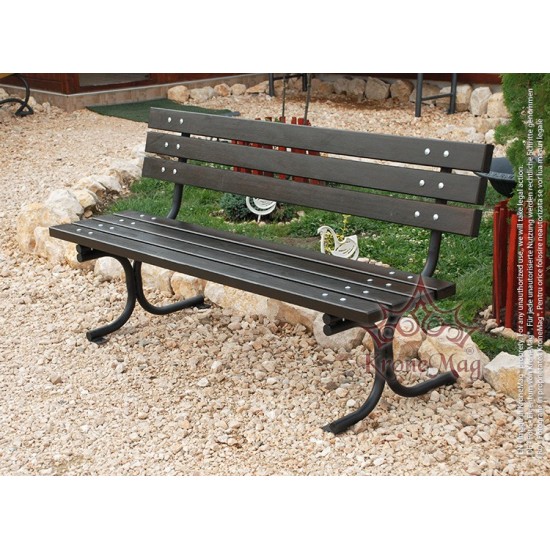 Wetterfeste Parkbänke für Aussenbereich aus Stahl IANCA :: KroneMag