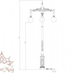 Straßenbeleuchtungsmasten Kandelaber Masten DH1-Y3