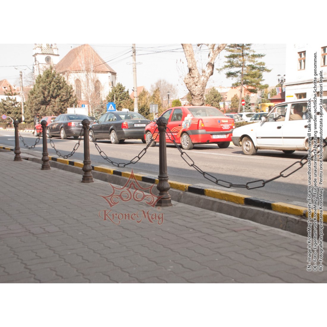 Parkplatzpfosten Absperrpfosten für Kette aus Gusseisen 908 :: KroneMag