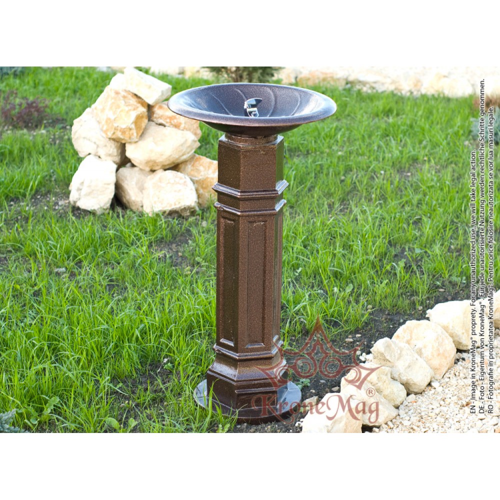 Trinkbrunnen, Standtrinkbrunnen aus Aluminium DURBAN 2A :: KroneMag