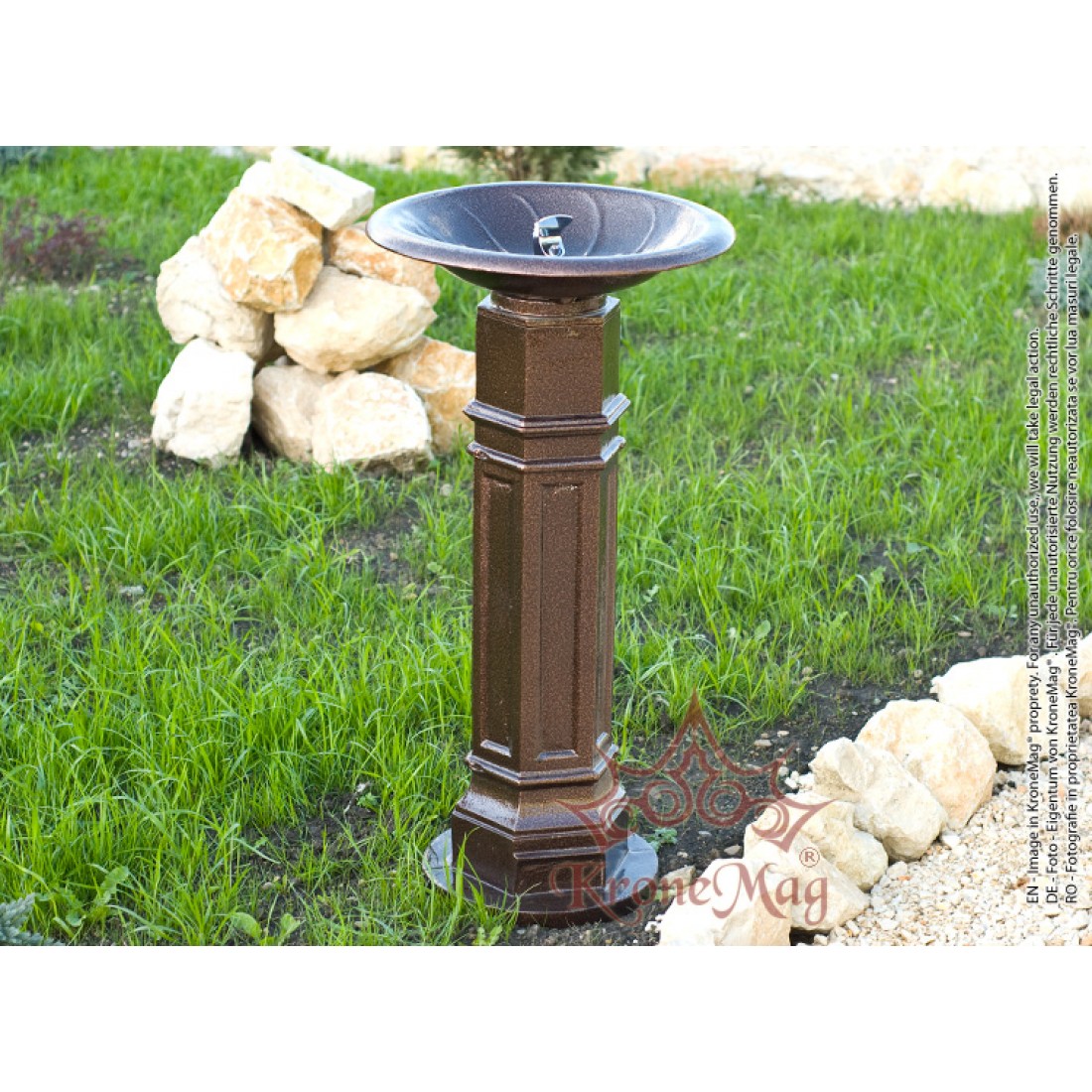 Trinkbrunnen, Standtrinkbrunnen aus Aluminium DURBAN 2A :: KroneMag
