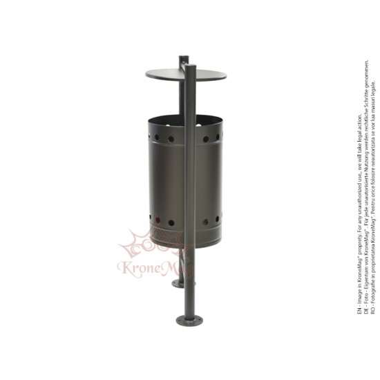 Abfallbehälter mit Schutzdach URBAN 4 C für Kommunen :: KroneMag