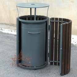 Abfallbehälter mit Ascher URBAN 10.ALBA.CS