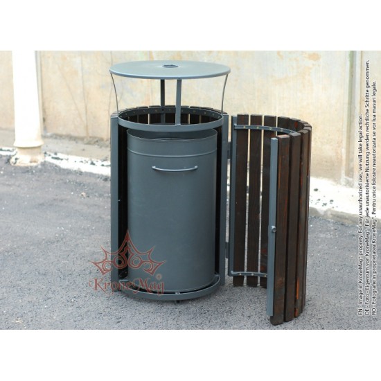 Abfallbehälter mit Ascher URBAN 10.ALBA.CS Abfallbehälter mit Ascher URBAN 10.ALBA.CS
