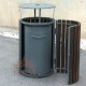 Abfallbehälter mit Ascher URBAN 10.ALBA.CS Abfallbehälter mit Ascher URBAN 10.ALBA.CS